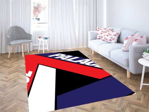 Palace Red Blue White Logo Living Room Modern Carpet Rug