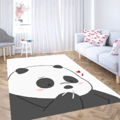 Panda Shy We Bare Bears Carpet Rug