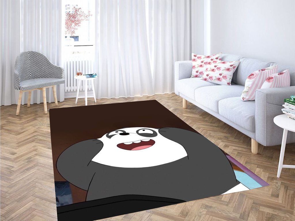 Panda We Bare Bears Living Room Modern Carpet Rug
