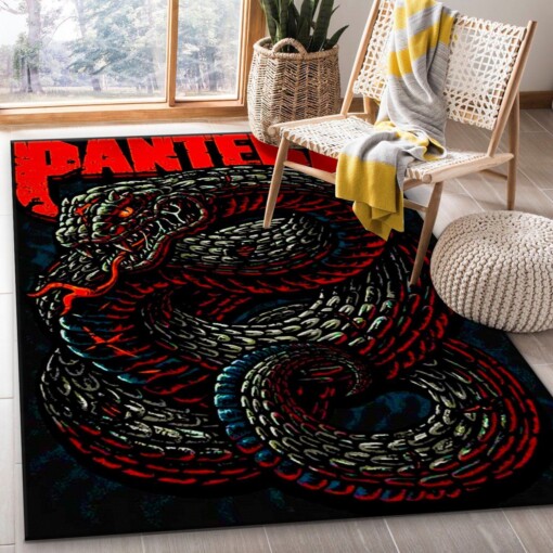 Pantera Venomous Snake Rug  Custom Size And Printing