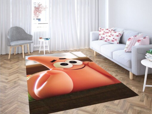 Patrick Star Logo Carpet Rug