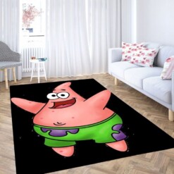 Patrick With White Background Living Room Modern Carpet Rug