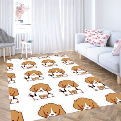 Pattern Dog Living Room Modern Carpet Rug