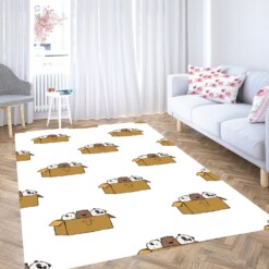 Pattern We Bare Bears Carpet Rug