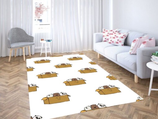 Pattern We Bare Bears Living Room Modern Carpet Rug