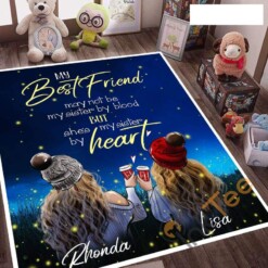 Personalized Best Friend My Living Room Bedroom Decoration Gift For Friends Rug
