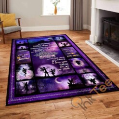 Personalized To My Niece Purple Custom Name Carpet Rug