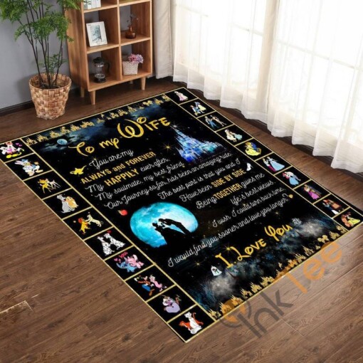 Personalized To My Wife Custom Name In Living Room Bedroom Home Decoration Rug