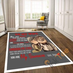 Personalized To My Wife You Are Sunshine Living Room Bedroom Decoration Rug