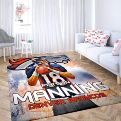 Peyton Manning Broncos Carpet Rug