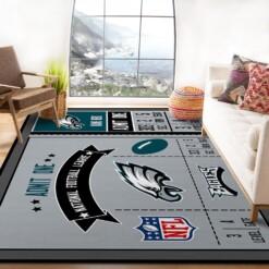 Philadelphia Eagles Rug  Custom Size And Printing