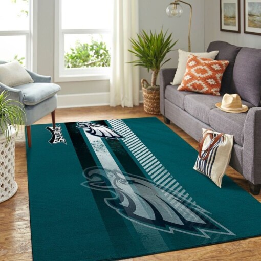 Philadelphia Eagles Nfl Area Family Decorative Floor Rug