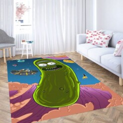 Pickle Rick Wallpaper Carpet Rug