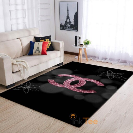 Pink And Silver Hello Kitty Glitter Area Rug