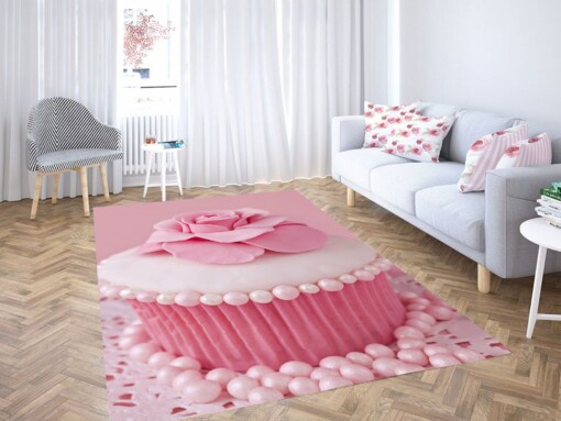 Pink Cupcake Aesthetic Carpet Rug