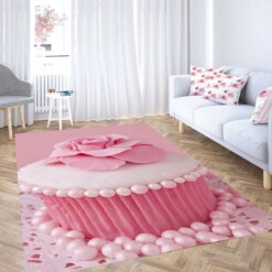 Pink Cupcake Aesthetic Living Room Modern Carpet Rug