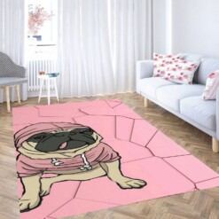 Pink Dogs Carpet Rug