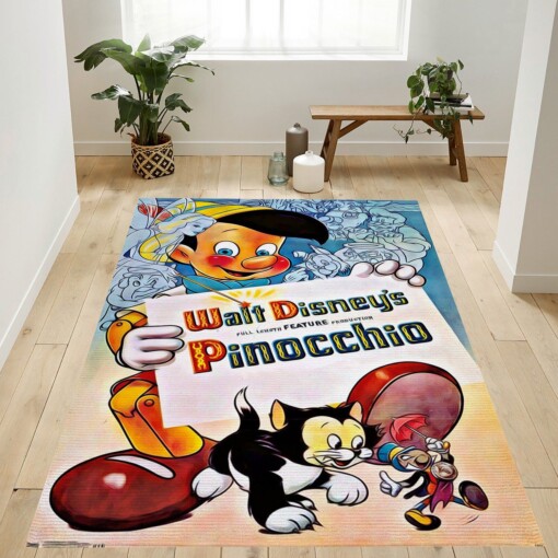 Pinocchio Rug  Custom Size And Printing