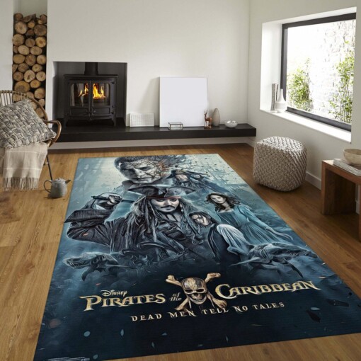 Pirates Of The Caribbean Rug  Custom Size And Printing