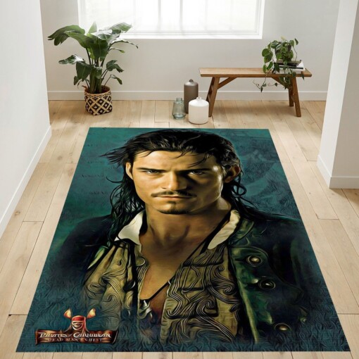 Pirates Of The Caribbean Will Turner Rug  Custom Size And Printing