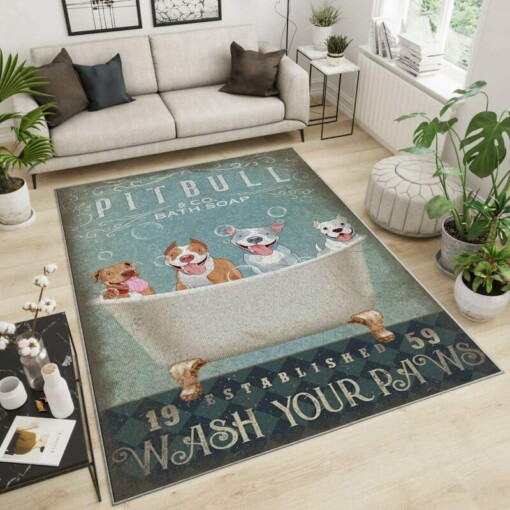 Pitbull Area Rug