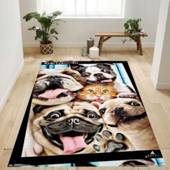 Pitbulls Rug  Custom Size And Printing