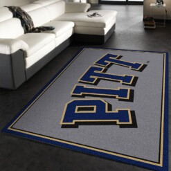 Pitt Panthers Rug  Custom Size And Printing