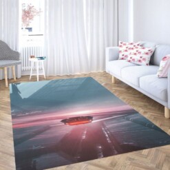 Plane Futuristic Blade Runner Living Room Modern Carpet Rug