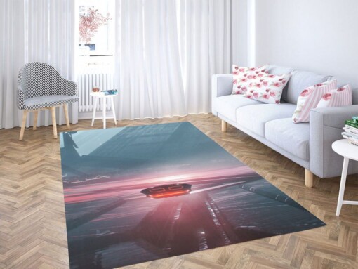 Plane Futuristic Blade Runner Living Room Modern Carpet Rug