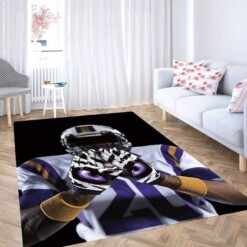 Player American Football Carpet Rug