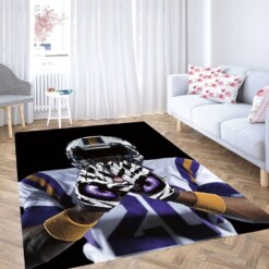 Player American Football Living Room Modern Carpet Rug