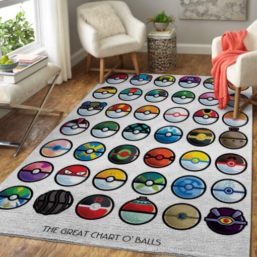 Pok Balls Area Rug