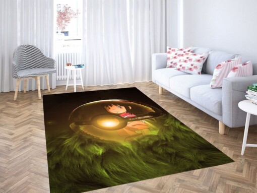 Pokeman Ball And Chihiro Living Room Modern Carpet Rug