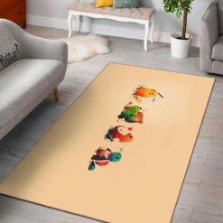 Pokemon Bulbasaur Pikachu Charmander Squirtle Area Rug