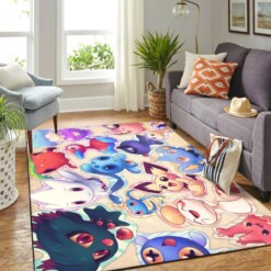 Pokemon Cute Chibi Carpet Floor Area Rug