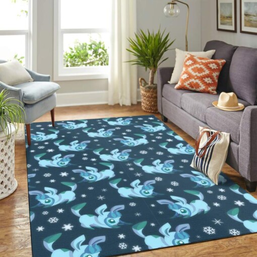 Pokemon Eveevolution Glaceon Carpet Floor Area Rug