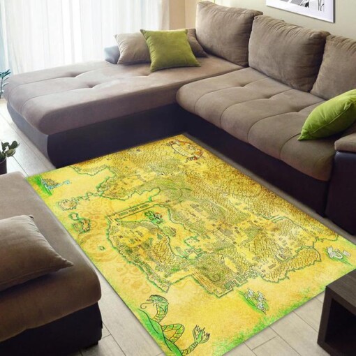 Pokemon Map Art Area Rug