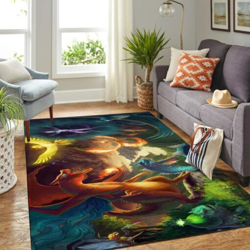 Pokemon Wars Carpet Area Rug