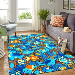 Pokemon Water Blue New Carpet Floor Area Rug