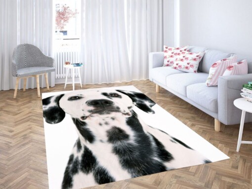 Polkadot Dog Living Room Modern Carpet Rug