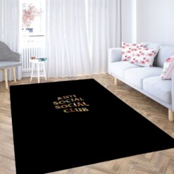 Pop Art Anti Social Social Club Living Room Modern Carpet Rug