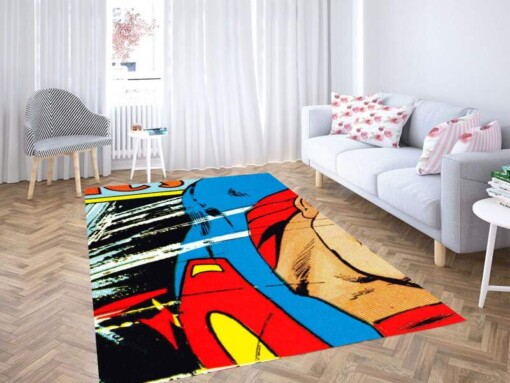 Pop Art Comic Superman Carpet Rug