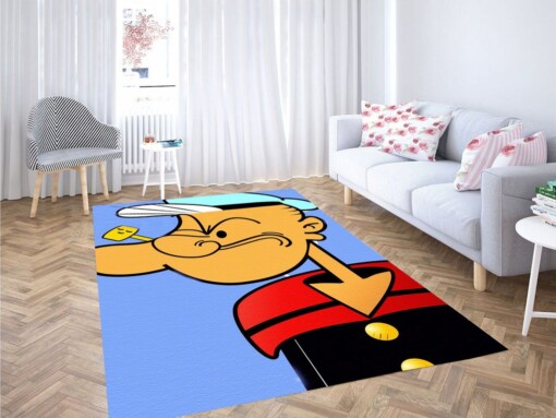 Popeye Cartoon Living Room Modern Carpet Rug