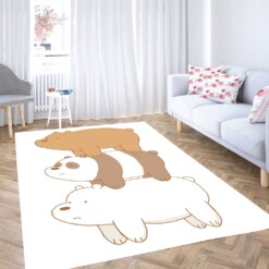 Pose We Bare Bears Carpet Rug