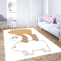 Pose We Bare Bears Living Room Modern Carpet Rug