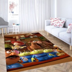 Pottato Head And Another Character Toy Story Living Room Modern Carpet Rug