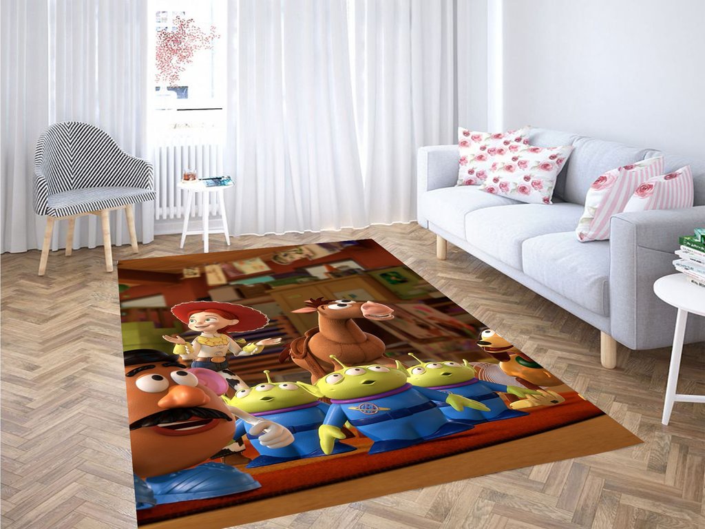 Pottato Head And Another Character Toy Story Living Room Modern Carpet Rug