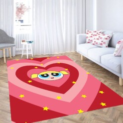 Powepuff Girls Love Carpet Rug