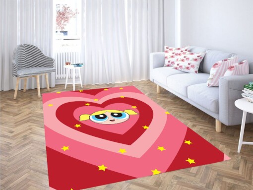 Powepuff Girls Love Carpet Rug