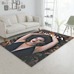 Prada Fashion Girl Rug  Custom Size And Printing